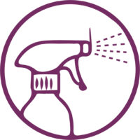 Icona cleantex spruzzo ampio
